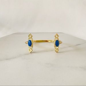 Gold Blue Stone House of Harlow Bracelet
